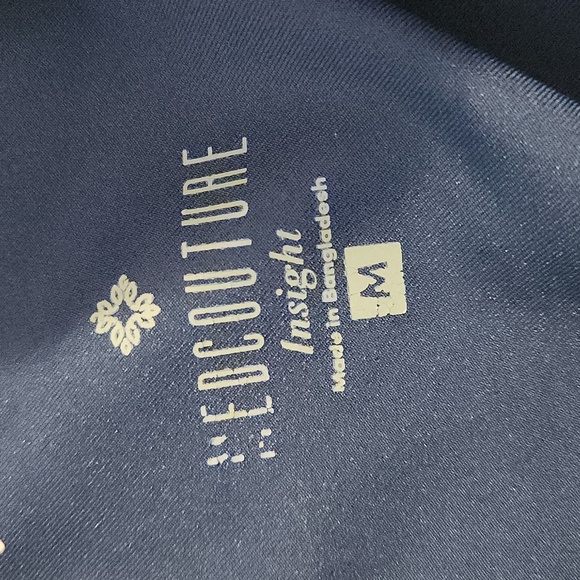 Med Couture Navy Drawstring Scrub Pants 2702, Medium - Picture 8 of 12